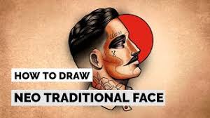 How To Draw A Neo Traditional Face Tattoo Drawing Tutorial Youtube All prisma color and some white acrylic! how to draw a neo traditional face tattoo drawing tutorial