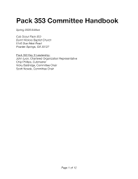 353 committee handbook