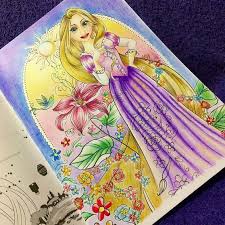 怖いお顔のラプンツェル アートぬりえ アートぬりえrapunzel ショウワノート セリア塗り絵 rapunzel disneycoloringbook ディズニー塗り絵 arte e colorir adultcoloringforum 塗り絵 怖い ラプンツェル