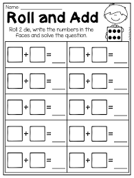 Roll And Add Addition Worksheet For Kindergarten This Packet Is Jam Kindergarten Addition Worksheets Kindergarten Subtraction Worksheets Addition Kindergarten
