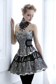 Black And Grey Dress Fancy And Classy Black And Grey Gothic Dress Corset Fashion Dresses Gothic Dress