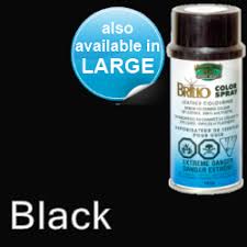 black brillo aerosol 400ml or 150ml vinyl dye plastic paint