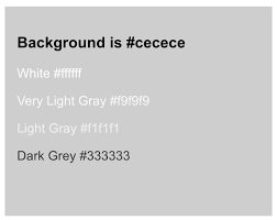 Don't settle for less than the best grey background. What Is The Lightest Shade Of Grey You Can Use For A Background Colour That Is Still Discernible From Plain White Graphic Design Stack Exchange