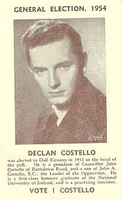 Leaflet from Declan Costello -Fine Gael -1954 General Election