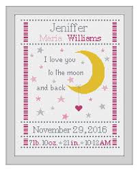 Birth announcement cross stitch pattern boy birth sampler easy | etsy. Cross Stitch Baby Birth Sampler Birth Announcement I Love Cross Stitch Baby Baby Cross Stitch Patterns Cross Stitch