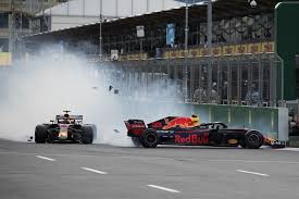 Max verstappen crash baku 2021 azerbaijan grand prix. Verstappen And Ricciardo Reprimanded By Fia For Baku F1 Crash