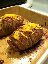 How to bake sweet potatoes preheat the oven to 425°f and line a rimmed baking sheet with parchment paper or aluminum foil. Fancy Restaurant Style Baked Potatoes Preheat To 425 Grease Casserole Dish Wash Partially Slice Potatoe Stuffed Peppers Sour Cream Recipes Casserole Dishes