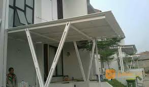 Sepesialis kanopi,rangka atap rumah, pelafon, dan renovasi rumah Kanopi Baja Ringan Alderon Tampil Elegan Bogor Jualo