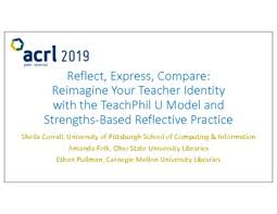 Reflect, Express, Compare: Reimagine Your Teacher Identity with the  TeachPhil U-model and Strengths-Based Reflective Practice