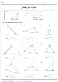 By corollary to the triangle sum theorem, the acute angles of a right triangle are complementary. 28 Triangle Angle Sum Worksheet Answers Worksheet Resource Plans