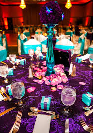 Turquoise And Purple Wedding Used Turquoise Glass Pillars W Turquoise Wedding Decorations Purple Turquoise Wedding Turquoise Wedding
