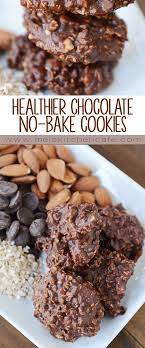 Healthier No Bake Cookies No Refined Sugar Or Oil Recipe Healthy No Bake Cookies Chocolate No Bake Cookies Healthy Baking