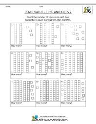 First Grade Math Worksheets Place Value Tens Ones 2 First Grade Math Worksheets 1st Grade Math Math Place Value