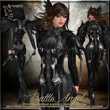 He is not only a warrior of light, but also a karmic. Second Life Marketplace As Battle Angel Fitted Mesh Outfit Black Guardian Angel Fairy Warrior Valkyrie Bento Wings Maitreya
