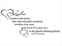 Ein tolles geschenk zum geburtstag schon für die kleinsten ist das schlichte kissen »der kleine prinz, 35 cm« von heunec. Wandtattoo Liebe Besteht Nicht Darin Wandtattoo De