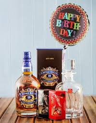 Chivas Regal Birthday Hamper With Balloon Birthday Hampers Alcohol Gifts Birthday
