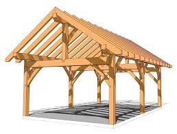 16x24 timber frame plans timberframehq com this versatile plan could be finished out as a storage hangar a bois cabane de jardin bois pavillon exterieur