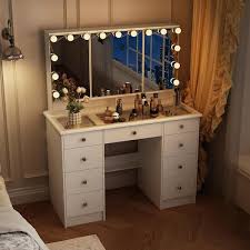 Fufu Gaga White Makeup Vanity Desk 9