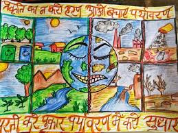 Stop Pollution Save Earth Poster With Hindi Slogan Shruti Drawing Poster Earth Saveearth Pollution Slogan Hindi Earth Day Drawing Earth Poster Earth Drawings