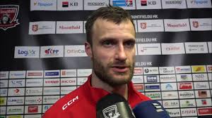 Jan Eberle po utkání Mountfield HK vs. Banes Motor České Budějovice 4:0