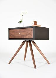 Modern Nightstand With One Drawer In Solid Walnut And Gray Stone Valcromat Furniture Decor Modern Furniture Vintage Industrial Furniture