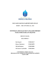 Analisis laporan arus kas analisis arus kas merupakan alat analisis keuangan untuk mengetahui penerimaan dan pengeluaran kas dan setara kas pada bank selama periode tertentu yang dikelopmokkan dari kegiatan aktivitas operasi, investasi, dan pendanaan perusaahaan. Pdf Mata Kuliah Manajemen Keuangan Estimasi Arus Kas Dan Analisis Risiko Pada Perusahaan Sejenis Andreas Lili Academia Edu