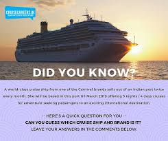 Being left in the next port if you flash any paper currency on board. Cruisecareers In Good Morning Here We Are With Our Next Knowyourship Fun Question The Contest Is Open Till 29 November Hurry Type The Answer In The Comments Below And Stand A Chance To