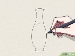 How To Draw A Vase 5 Steps With Pictures Wikihow If you look closely at the photos at the top of the page, you'll see seven different shapes of flower. how to draw a vase 5 steps with