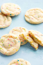 Funfetti Sugar Cookies Love And Olive Oil Recipe Cookie Recipe With Oil Chewy Sugar Cookies Sugar Cookies