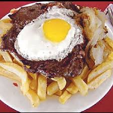 Bistec A Lo Pobre Peruano Receta Bistec Montado Comida Chilena Bistec A Lo Pobre Recetas De Comida Saludable