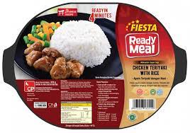 Chicken teriyaki siap di hidangkan ke atas nasi hangat. Fiesta Ready Meal Cp Food