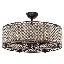 29 1 Gurrola 3 Blade Crystal Ceiling Fan With Remote Control And Light Kit Included Bronze Ceiling Fan Ceiling Fan With Remote Warehouse Of Tiffany