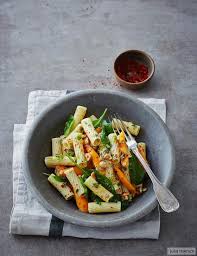 Tortiglioni Mit Mohren Spinat Und Nussen Rezept Essen Rezepte Spinat