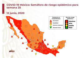 Esta noche, el vocero del gobierno de quintana roo, carlos orvañanos rea, dio a conocer la actualización del semáforo epidemiológico. Mapa De Mexico Del Semaforo Epidemiologico Del 15 Al 21 De Junio As Mexico