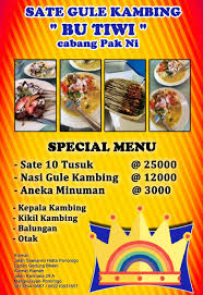 Sate Gule Kambing Bu Tiwi Ponorogo Posts Facebook