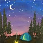 Moonlit Campfire