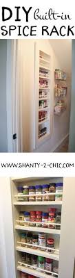 I think it can fit more than 75 spices. Diy Built In Spice Rack Shanty 2 Chic Diy Kitchen Kitchen Wall Design Diy Pantry Shelves
