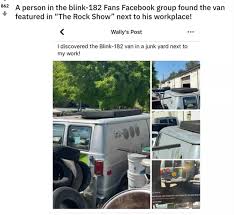In the song rock show by blink 182. A Blink 182 Fan Just Found The Van From The Rock Show Video In A Junkyard
