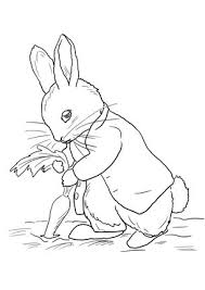 Free printable carrot coloring pages. Peter Rabbit Stealing Carrots Coloring Page Supercoloring Com Rabbit Colors Embroidery Patterns Free Printables Beatrix Potter Illustrations