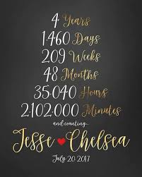 4 Year Anniversary 4th Anniversary Gift Ideas Married For 4 Etsy In 2020 Friend Anniversary 4th Year Anniversary Gifts 4th Anniversary Gifts