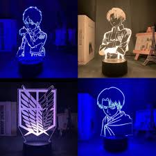 Get up to 20% off. Po Attack On Titan Led Acrylic 3d Light Eren Levi Mikasa Anime Hobbies Toys Memorabilia Collectibles Fan Merchandise On Carousell