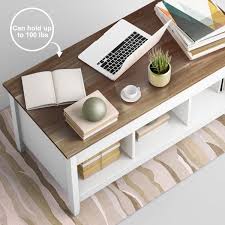 Some design features extend the brackets that allows you to draw a table of coffee to you, creating a tray that sits slightly above the. Costway Lift Top Coffee Table W Hidden Compartment And Storage Shelves Modern Furniture Walmart Com In 2020 White Coffee Table Living Room Coffee Table With Hidden Storage Coffee Table