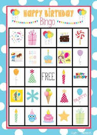 Cute Free Printable Birthday Bingo Game Free Printable Birthday Cards Birthday Games For Kids Birthday Card Printable