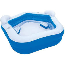 This is one of the best quality pool floats designed with comfort and versatility in mind. Buy Inflatable Pool With 2 Seats Headrest Cup Holder Family Paddling Swimming Pool Bath Tub For Kids Toddlers Adults Online In Indonesia B08cdqfmqr