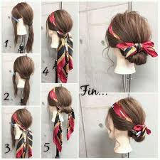 Cool 3 New Ways To Wear Head Scarves A Solution For Bad Hair Days Plus You Put In Use Those Scarfs You Have Hair Styles Hair Bun Tutorial Long Hair Styles
