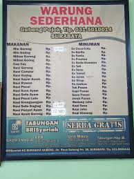 Kualitas wangi kekentalan dan daya pelicin bisa diadu dengan merk terkenal atau. Menu Warung Nasi Sederhana Warung Nasi