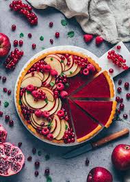 Panna Cotta Tart Pomegranate Tart Recipes Christmas Tarts Recipe Tart Dessert