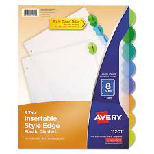 We did not find results for: Insertable Style Edge Tab Plastic Dividers 8 Tab 11 X 8 5 Translucent 1 Set Alphapointe