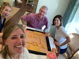 Losing at mahjong with family