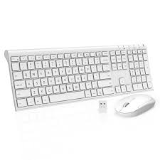 Amazon Com Wireless Keyboard Mouse Jelly Comb 2 4ghz Ultra Slim Full Size Rechargeable Wireless Keyboard And Mouse Combo Fo Keyboard Computer Notebook Laptop